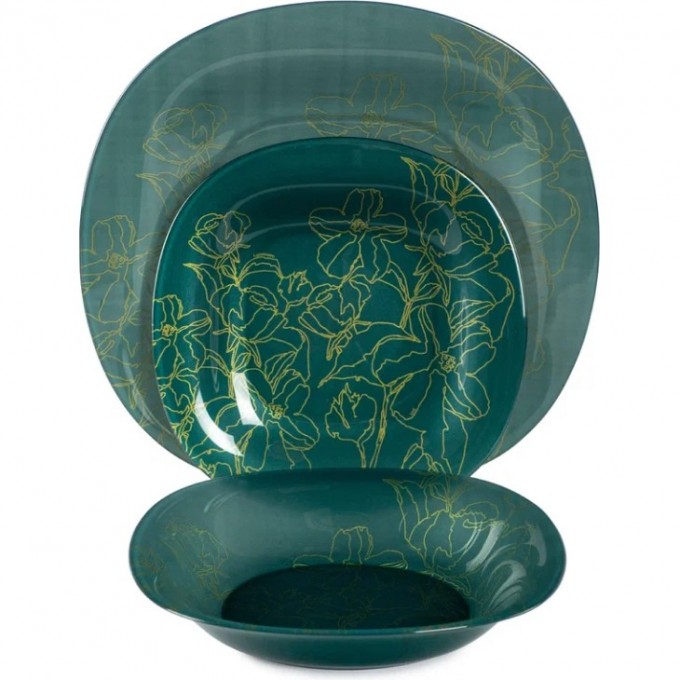 Набор столовый LUMINARC ANNALEE GREEN 18 предметов SQ923029 Набор столовый LUMINARC ANNALEE GREEN 18 предметов SQ923029